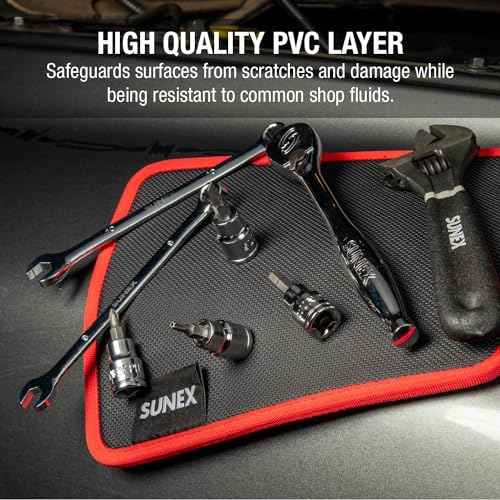 Sunex SXMAGMAT Flexible Magnetic Mat/Organizer, 8"x10", 40LB Rated Capacity