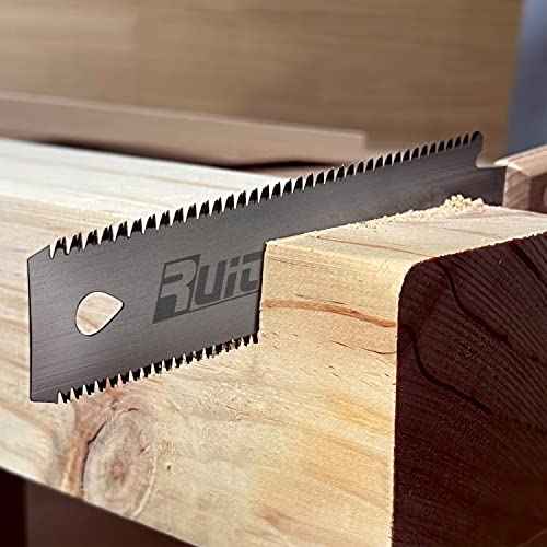 RUITOOL Japanese Hand Saw 6 Inch Double Edge Sided Pull Saw Ryoba SK5 Flexible Blade 14/17 TPI Flush Cut Beech Handle Wood Saw for Woodworking Tools