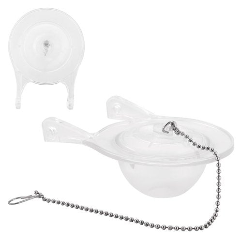 for Gerber 99-827 3 Inch Transparent Toilet Flapper with Strong Seal,Iron Chain Included,Ideal for 3 Inch Toilet Flapper Replacement,1-Pack