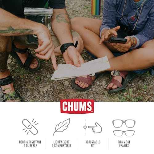Chums Slip Fit Rope Glasses Retainer - Unisex Adjustable Eyewear Holder Sunglasses Strap