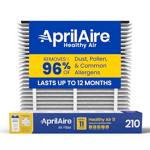 Aprilaire 210 Replacement Air Filter - Pack of 1, MERV 11, 20x25x4