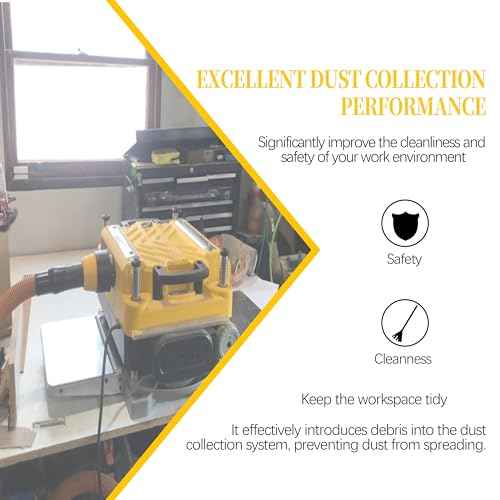 2-1/2" Planer Vacuum Hose Adapter Replacement for DeWalt DW735 DW735X Planer, Fits for Dewalt 13 inch Planer stand Parts (Yellow 1)