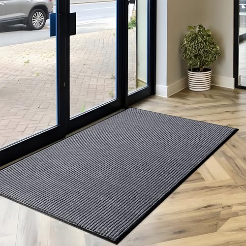 MaxMat Grey 3x5 ft Heavy Duty Commercial Indoor Outdoor Floor Mat