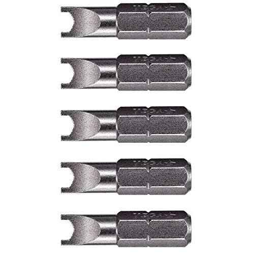 VEGA Spanner #14 Insert Bits. Professional Grade 1/4" Hex Shank #14 Spanner 1" Insert Bits. 125SP14A-5 (Pack of 5)