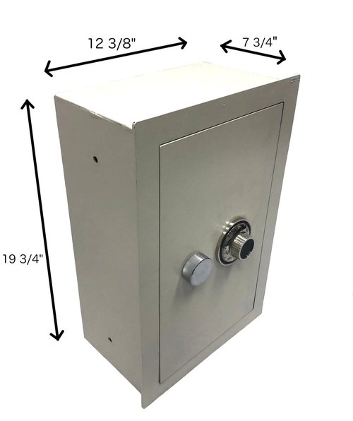 Southeastern 8" deep heavy duty fireproof wall safe mechanical combination lock