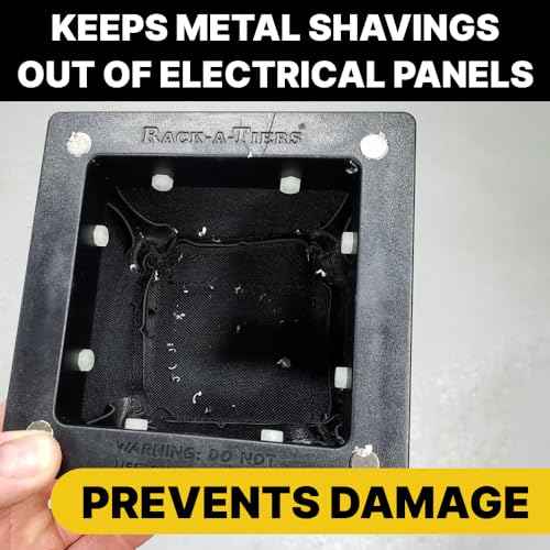 Rack-A-Tiers Dirt Bag Electrical drilling catcher bag for Magnetic metal shavings, Non-Conductive Electrical Safety Drilling Tool Bag, 5X5X4 (84000)