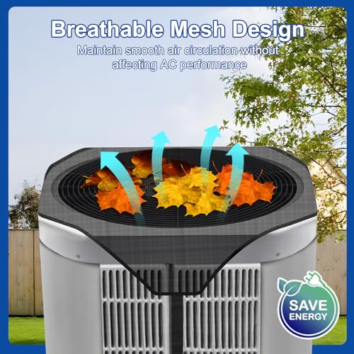 Botyboty 36'' x 36'' Outdoor AC Unit Cover Mesh Protector Breathable, Weatherproof HVAC Condenser Shield