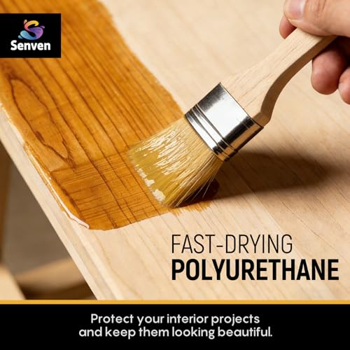 SENVEN 100ml Water-Based Polyurethane Clear Gloss Wood Finish Fast Dry Sealant