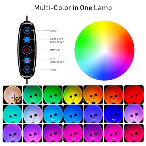 XEBKOR Multicolor Sunset Projector Lamp with App Control and Tripod