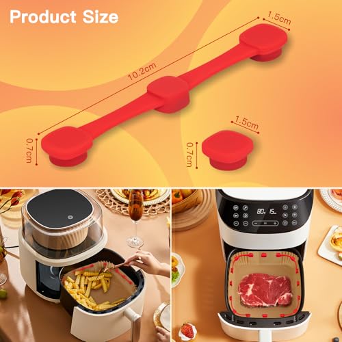 K Kernowo 12Pcs Air Fryer Parchment Paper Magnets - Upgraded Strong Magnetic Buckles