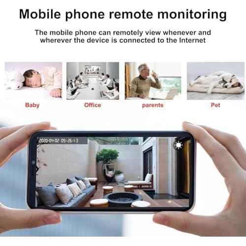 Mini Camera for Home Use, Mini Security Wireless WiFi Camera, HD 1080P Indoor/Outdoor Night Vision Nanny Cam for Baby, Pets, Compatible with Smartphone, Tablets(Black)