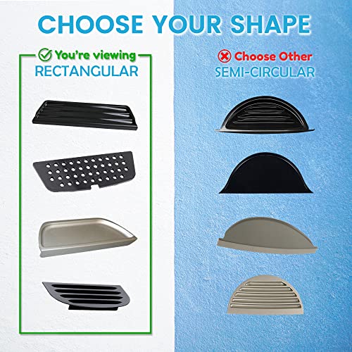 Simplation Rectangular Refrigerator Drip Catcher Pad - Water Tray Absorbent