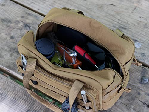 Coreflex Brown 12-Inch Heavy Duty Multi-Purpose Tool Bag for Mechanics & Trades