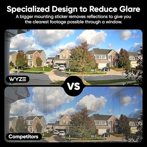 WYZE 1 Pack Indoor WiFi Window Security Camera with Color Night Vision & Glare Reduction