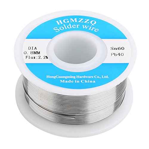 60/40 Tin Lead Solder Wire with Rosin for Electrical Soldering 0.039 inch-0.22lbs(1.0mm-100g)