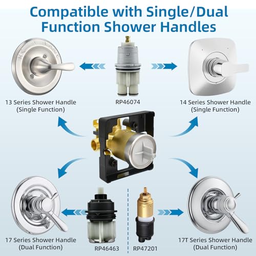 BUWTIQ R10000-UNBXHF Multichoice Shower Rough-in Valve 1/2-Inch Universal Port
