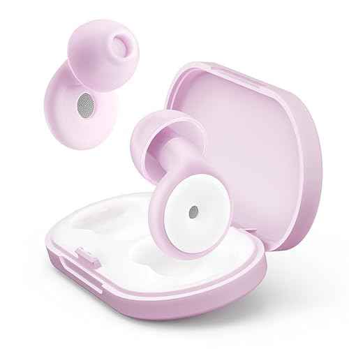 Ear Plugs for Sleeping Noise Reduction, 30dB Ear Plugs for Hearing Protection, 4 Pair Eartips Silicone Soft Reusable EarPlugs for Sleep, Concert, Focus with Case