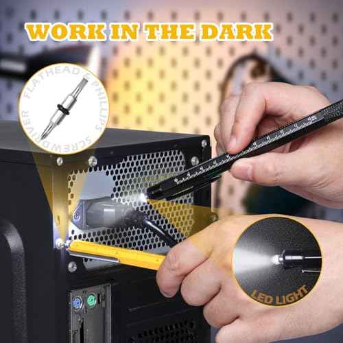 9 in 1 Multitool Pen Set, Gifts for Men, Multi Tool Pen Set, Mens Gifts for Fathers Day Dad Gifts, Birthday Gifts for Him, Valentines Day Gifts for Him, Stocking Stuffers for Adults Men