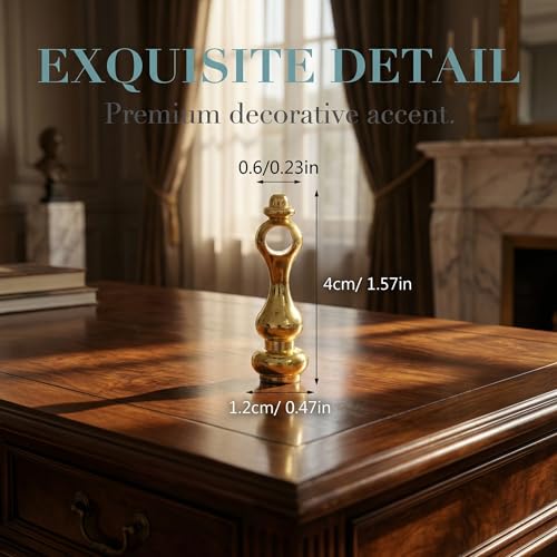 Golden Glass Railing Connectors (10-Pack) Iron Post Connectors with Screws for Furniture, Cabinets & Decor