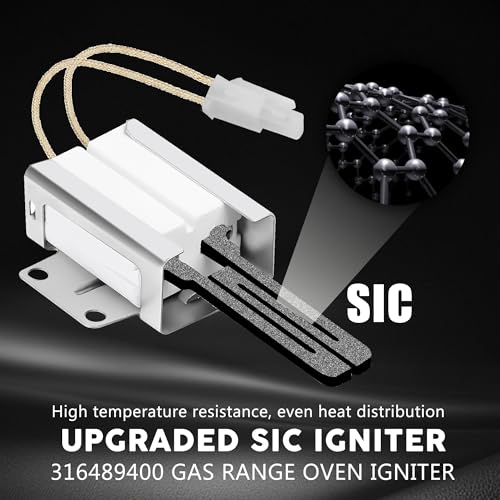 Vypart 316489403/316489400 Oven Bake Igniter for Kenmore Frigidaire Gas Range – 79071389703 79071394700 Compatible