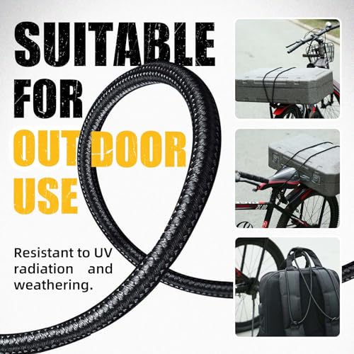 Radix Rope 1/4" x 100ft Marine Grade Heavy Duty Bungee Cord Roll Waterproof Elastic Shock Cord for Kayak, Camping, Outdoor Use