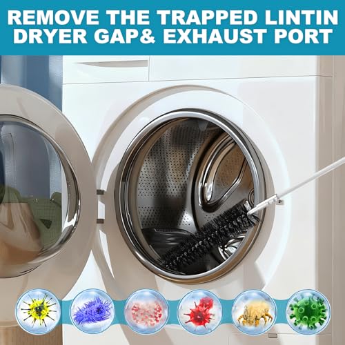 Sealegend 40Ft Dryer Vent Cleaner Kit with Flexible Rods & Brush Head
