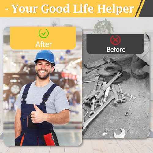 4 Pack Tool Pouch, Small Tool Bag with Zipper, 1680D Oxford Waterproof Multipurpose Tool Pouches with Carabiner for Men Tools, Travel Accessary, Stationary, Gadgets Storage Organizer, PSGJD-X4