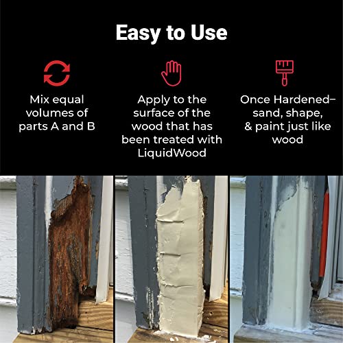 Abatron WoodEpox Kit 12 oz - Structural Wood Filler & Repair Epoxy