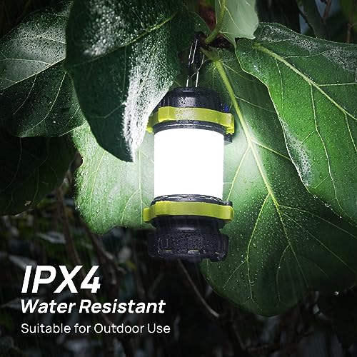 Consciot 2 Pack LED Camping Lantern & Flashlight Rechargeable, 6 Light Modes