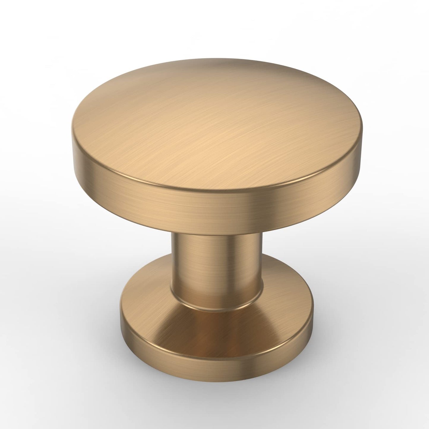 Asidrama 10 Pack Champagne Bronze Kitchen Cabinet Knobs - Dresser & Drawer Knobs - Zinc Finish