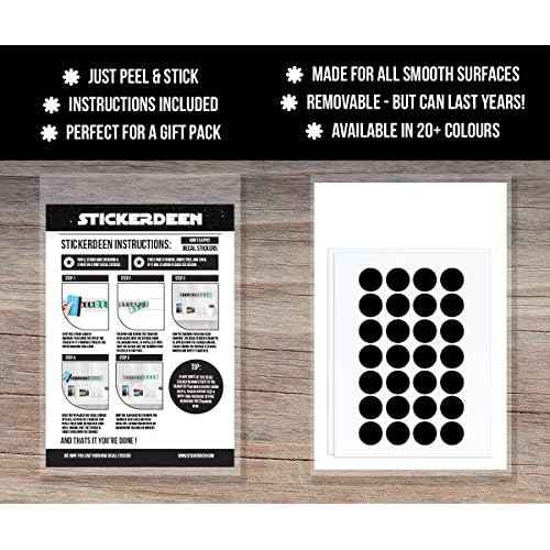 | Polka Dot Circles Round Shape Style Decoration Removable Wall Art Vinyl Decal Stickers | (Pack of 112) (Silver)