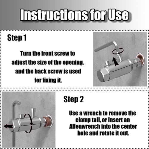 Broken Pipe Extractor Tool, Broken Bolt & Screw Remover, Extract Stripped Threads, Damaged Pipes and Faucet Valves, for 1/2¡±, 3/4¡±, 1¡± Pipes