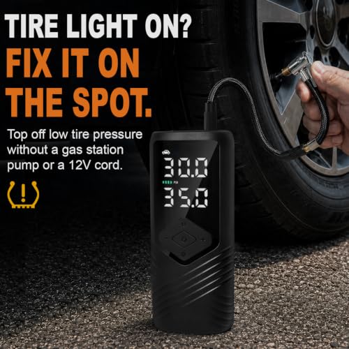 Portable Car Tire Inflator Air Compressor 150 PSI with Digital Gauge