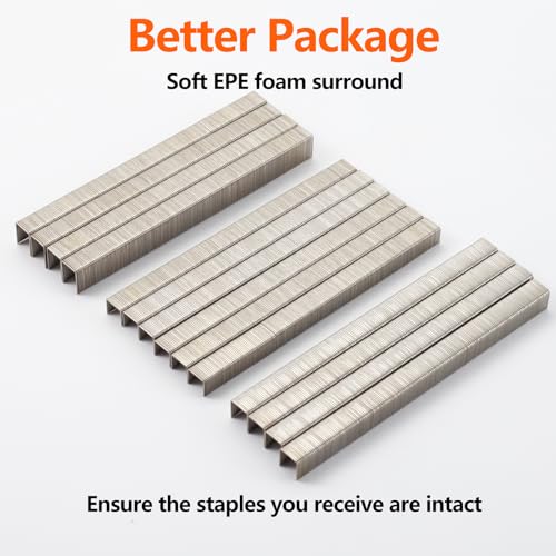 71 Series 22 Gauge 3/8" Crown 304 Stainless Steel Staples 2240-Count 3 Sizes for 71 Series Staple Gun, Includes: 5/16", 3/8", 1/2", Assortment Combo kit
