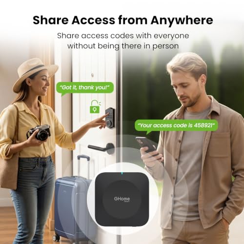 GHome Smart G2B WiFi Gateway for Bluetooth Smart Locks - Remote Access & Voice Control
