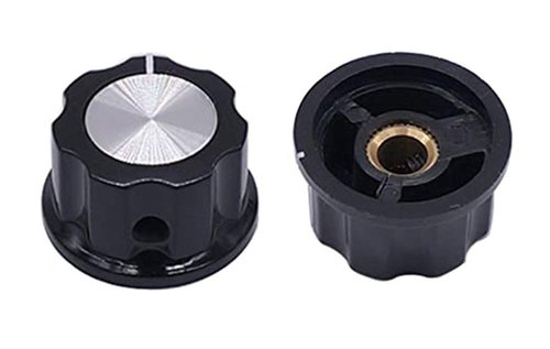 Szliyands A04 knob for 6mm / 0.24" Diameter Shaft Potentiometer, 30mm top Diameter 5PCS