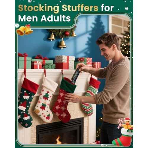 Coquimbo Christmas Stocking Stuffers White Elephant Gifts for Adults Men Him Dad, Rechargeable LED Work Light BBQ Grill Accessories Magnetic Flashlight, Mechanic Light Tools Mens Gifts (2 Pack Black)