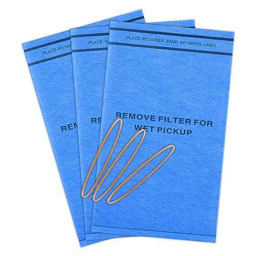 3 Wet Dry Filter Bags WS01025F2 for Workshop Vacuums 2-2.5 Gallon Shop Vac Vacuum Stinger Craftsman Husky 9-16949 9-38737 Compatible Select 2-1/2-Gallon to 5-Gallon Shop Vac Vacuum
