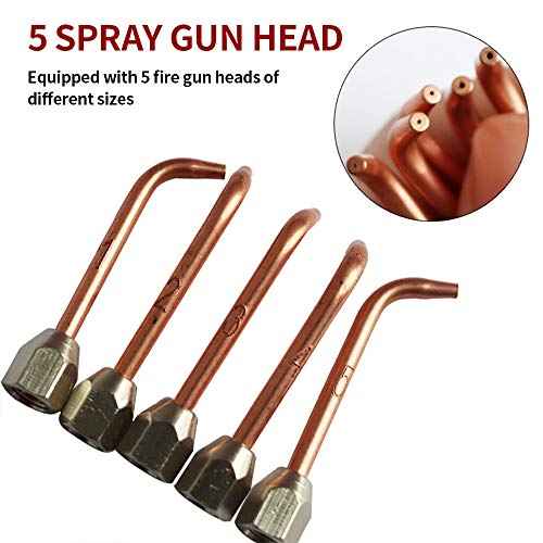 Mini Oxygen Torch Kit, Micro Oxygen Acetylene/Butane Gas Welding Torch with 5pc Tips for Jewelry Repair