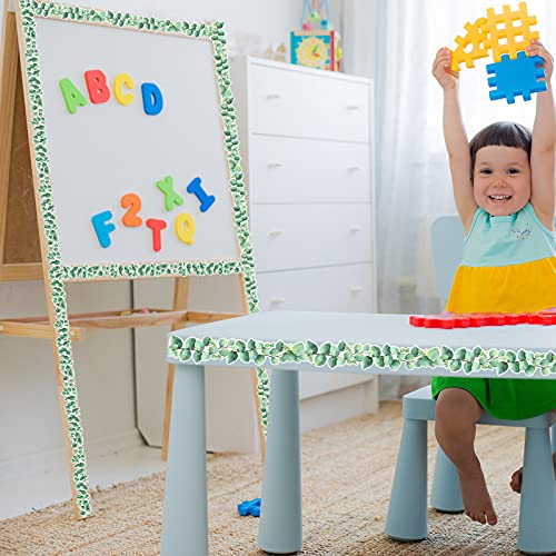 59ft Eucalyptus Border Bulletin Board Classroom Boho Bulletin Wall Decor Trim Border Decor Wall Decals Tropical Leaves Greenery Decoration Green