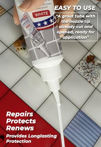 Magic Chems White Grout Repair Kit 8.8 oz Fast Dry Sealer & Filler - 1 Pack