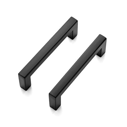 Ravinte 30 Pack Solid 3 Inch Center to Center Slim Square Bar Drawer Handles for Kitchen Cabinet Hardware Matte Black