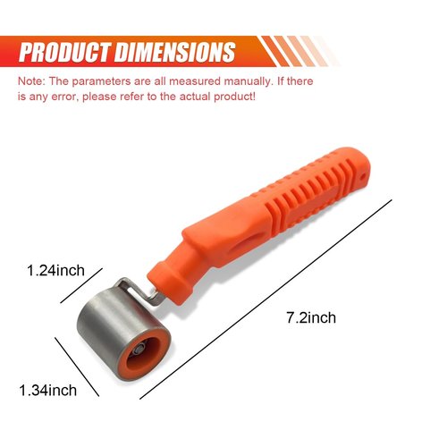 ZIMISI Car Audio Sound Deadening Application Wheel Roller, Stainless Steel Seam Roller with Anti-Slip Handle, Smoothing Tool for Heat Insulation Mats, Wallpaper, Vinyl, Home Decoration (1PC)
