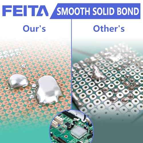 FEITA Sn63-Pb37 High Purity Tin Leaded Rosin Core Solder Wire for Electrical Soldering, With 1.8% Solder flux, 183¡É Melting Point (0.8mm, 100g)