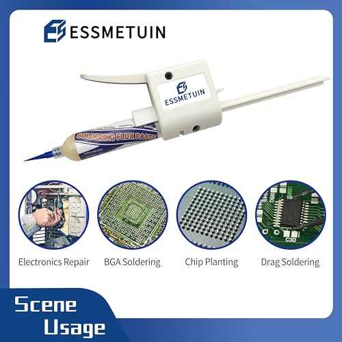 Solder Flux Glue Dispenser for 30cc Solder Flux, No Clean Soldering Flux(30CC x2pack) for Electronics Soldering, Tin Soldering, Rosin Soldering Flux for Circuit Boards and Electrical Wire