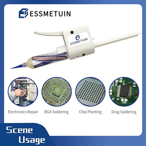 Solder Flux Glue Dispenser for 30cc Solder Flux, No Clean Soldering Flux(30CC x2pack) for Electronics Soldering, Tin Soldering, Rosin Soldering Flux for Circuit Boards and Electrical Wire