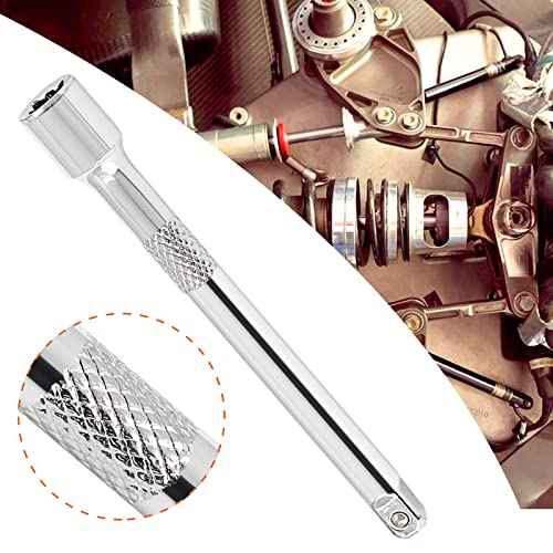 4Pcs Drive Socket Extension Set (Cr-V) Steel Socket Extension Set with Mirror Finish (Length Includes 2"/50mm, 4"/100mm, 6"/150mm, 10"/252mm)