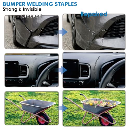 LUMINZENLUX 3000PCS Plastic Welding Staples Kit for Auto Bumper & Plastic Repairs