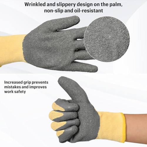 Electrical Insulated Gloves,400V High Voltage Resistance Electrician Gloves,Anti-slip Rubber,Work Gloves
