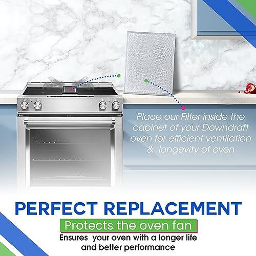 Bagean Downdraft Stovetop Filter Replacement 2-Pack for Jenn Air 14 x 11.4 in - Grease Screen, Dishwasher Safe